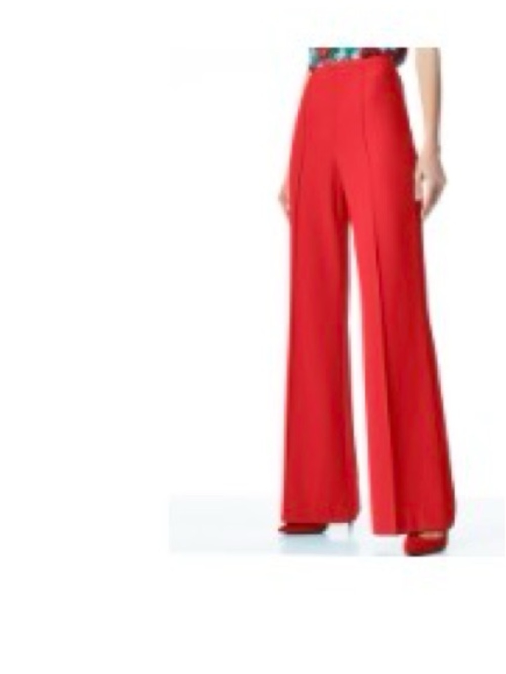 alice + olivia Coral-Orange Trousers